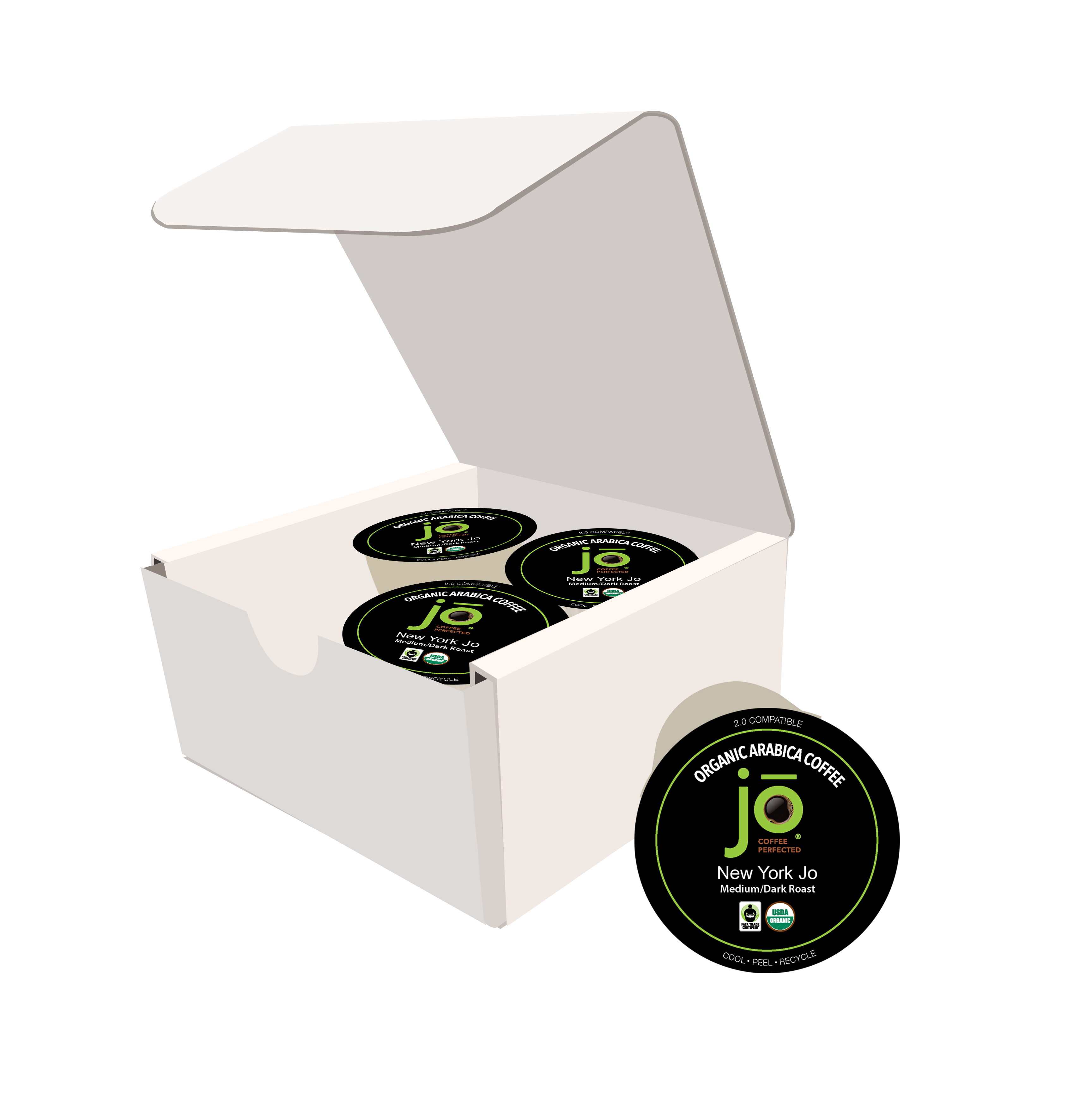 Jo Coffee Inc. New York Jo 4 Recyclable Cups Sampler (For KCup